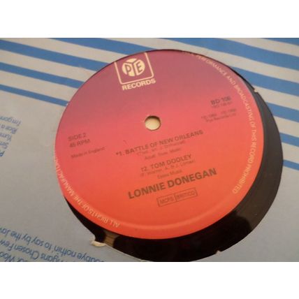 Lonnie Donegan - Does Your Chewing Gum Lose Its Flavour, 12" 4 Track 45rpm Vinyl