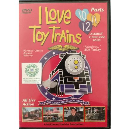 I LOVE TOY TRAINS PARTS 10 11 12 CHILDRENS LIVE ACTION DVD