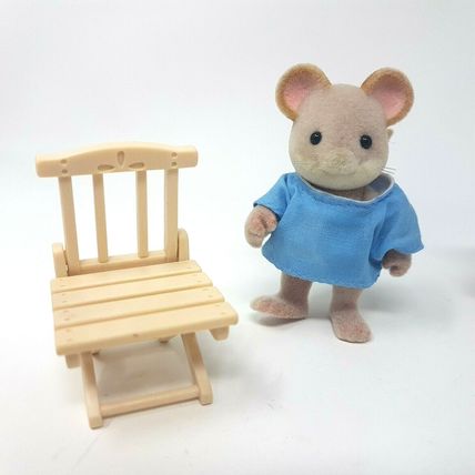 Sylvanian Families FLAIR Maces Mice Mouse and folding chair