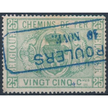 Railway Parcel: 25c - Belgium 1881 - F H - MiNr E3