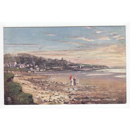 Heysham Village Morecambe Tucks Oilette Art Postcard 6201