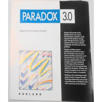 Borland Paradox 3.0 Promo brochure, 1988.