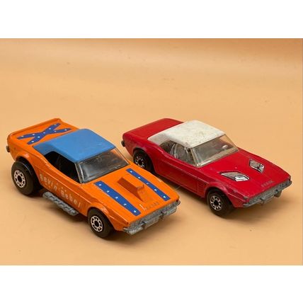 Matchbox Dodge Superfast Challenger 1975 Vintage Red & Orange UB