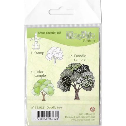 Leane Creatief. Doodle Tree Stamp. Stamping Cardmaking Scrapbooking Crafts