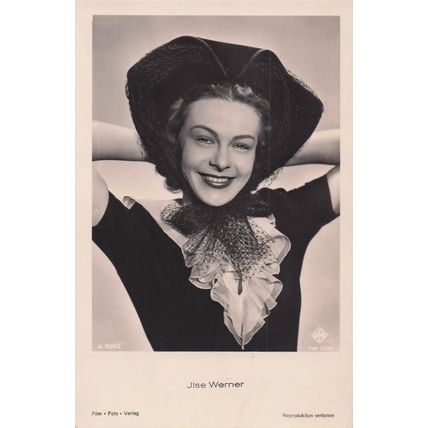 Ilse Werner Germany Film Actress Old Real Photo Postcard