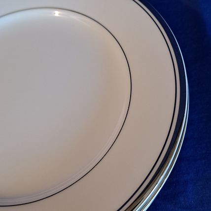 Vintage Lot 5 Zylstra SILVER ECSTACY Fine China BREAD & Butter PLATES 6 3/8"