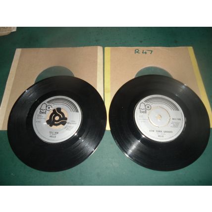 HELLO 7" SINGLES LOT OF 2 - TELL HIM/NEW YORK GROOVE