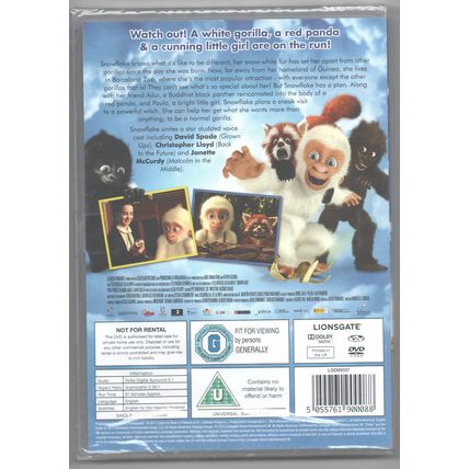 SNOWFLAKE THE WHITE GORILLA ~ DVD ~ New & Sealed <> POST FREE