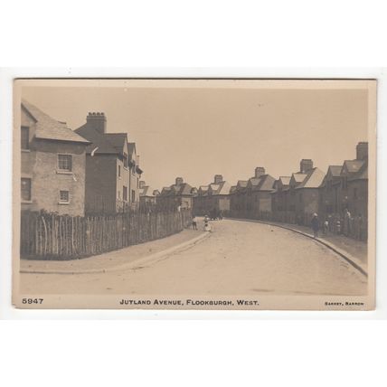 Jutland Avenue Flookburgh Postcard Cumbria Publisher Sankey