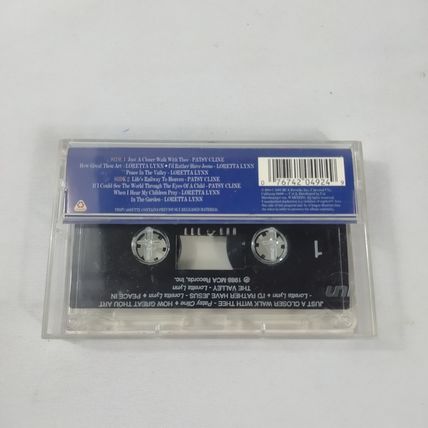 Patsy Cline & Loretta Lynn- Just A Closer Walk With Thee - 1988 - Cassette Tape