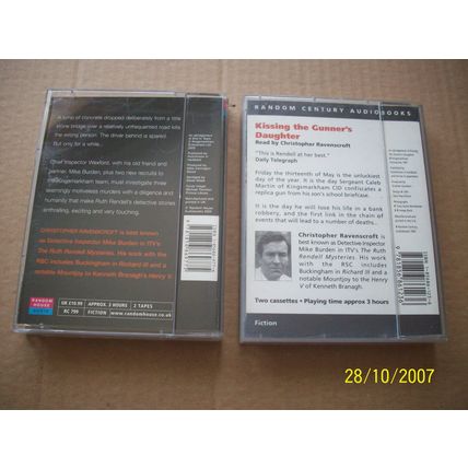 Ruth Rendell-End in Tears & Kissing the Gunners daughter - 4 Audio Cassettes
