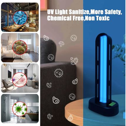 BAIMNOCM UV-C Lamp for Dust Mite 38 Watt 2 Pack, UVC Germicidal Lamp with Remote