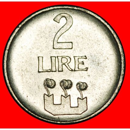 Ⰶ ITALY (1972-2001): SAN MARINO ★ 2 LIRAS 1972R TOWERS! UNC★LOW START★NO RESERVE