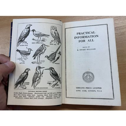 1939 "PRACTICAL INFORMATION FOR ALL" ILLUSTRATED HARDBACK BOOK (P3)
