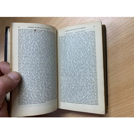 1846 "PROPER LESSONS TO BE READ AT MORNING & EVENING PRAYER" TINY HB BOOK (P3)