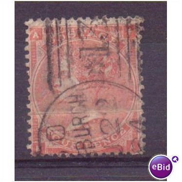 victoria sg80 4d pale red fine used ae cv £90 1862