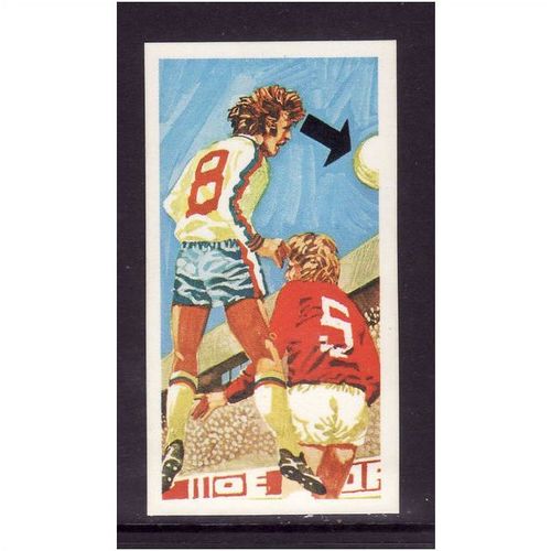 Brook Bond Play Better Soccer Head for Goal Card No 33 Mint