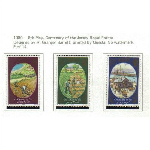 1980 GB JERSEY ROYAL POTATO SET UMM SG230-232