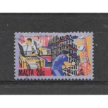 Malta.SG678 20c Telecommunications.Fine Used.Mar17