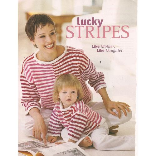 Knit Sweater Pattern Lucky Stripes