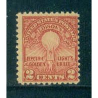 654 2c Edison's First Lamp Average Plus MNH M06858