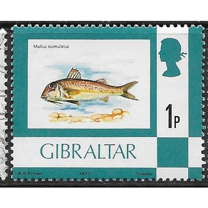 GIBRALTAR 1977 SG 375 - MNH (**) - FISH
