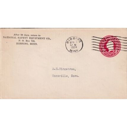 United States 1924 National Safety Equipment Co.Hibbing Minn-Knoxville Iowa VGC