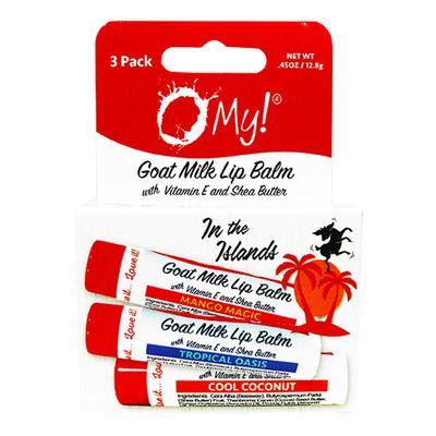 O My! Goat Milk Lip Balm - Natural Goat Milk Lip Balm - Shea Butter and Vitam...