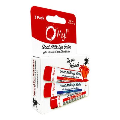 O My! Goat Milk Lip Balm - Natural Goat Milk Lip Balm - Shea Butter and Vitam...