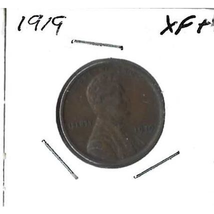 1919 US Lincoln Cent XF/AU