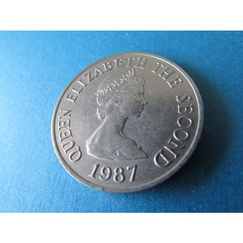 1987 QUEEN ELIZABETH II BAILIWICK OF JERSEY TEN PENCE - COIN - 2 FREE POST. AW