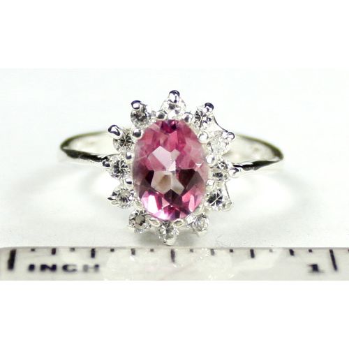 Pure Pink Topaz, 925 Sterling Silver Ring, SR235