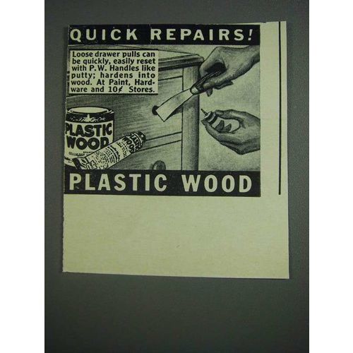 1943 Plastic Wood Ad - Repairs