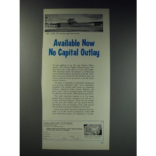 1963 Pennsylvania Power & Light Company Ad - Available Now No Capital Outlay