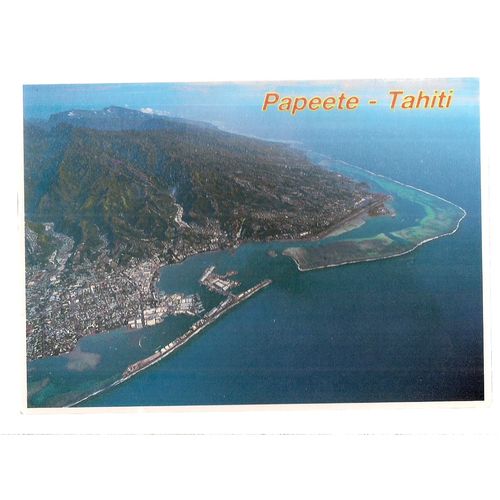 PAPEETE, TAHITI, FRENCH POLYNESIA used postcard 1991 postmark #