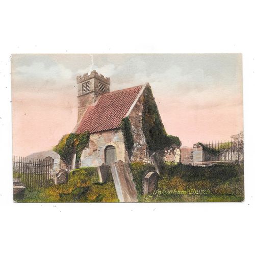 NICE PRINTED POSTCARD OF UPLEATHAM CHURCH NORTH YORKSHIRE (3176)