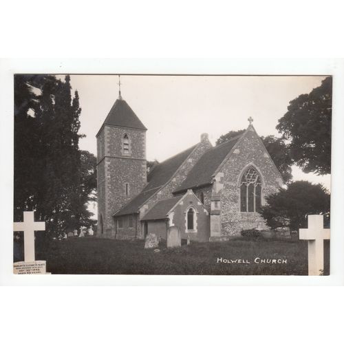 St Peter's Church Holwell Postcard Hertfordshire A