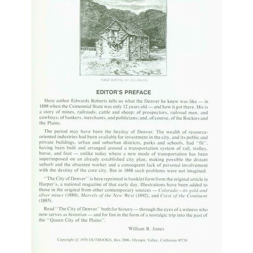 The City of Denver 1888. by Edwards Roberts-1 to 8 lots of 10 copies