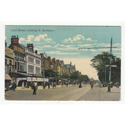 Lord Street Southport Postcard 1914 Lancashire Aldwych Series