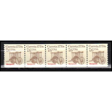2255 7.6c Carreta Very Fine MNH Dry Gum PNC 1/5 X2957