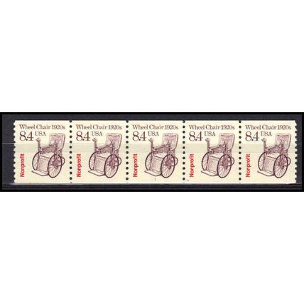 2256 8.4c Wheel Chair Very Fine MNH Dry Gum PNC 1/5 X3060
