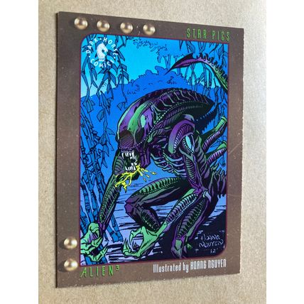Alien3 Base trading card # 74 Hoang Nguyen (A) 1992 Star Pics Dark Horse