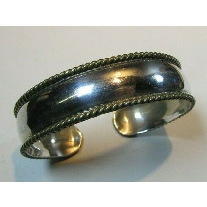 VINTAGE TAXCO Sterling Silver Cuff SLAVE Bracelet 925 Mexico 15.7 grams