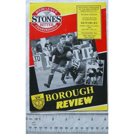 1989 programme Chorley Borough v. Dewsbury