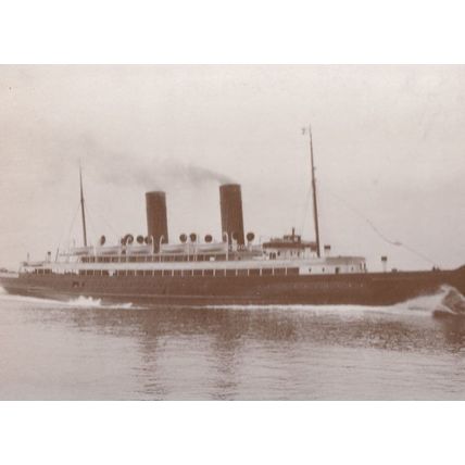 TR SS Ben My Chree III Sea Trials Ship Isle Of Man Real Photo Postcard