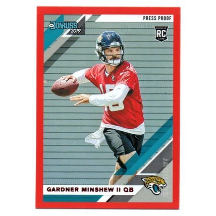 PRESS PROOF RED GARDNER MINSHEW ROOKIE