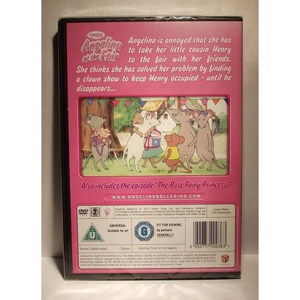 Angelina Ballerina - Angelina At The Fair DVD New & Sealed