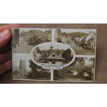 E.A Sweetman Postcard - Dunster scenes - Nr Exmoor Somerset