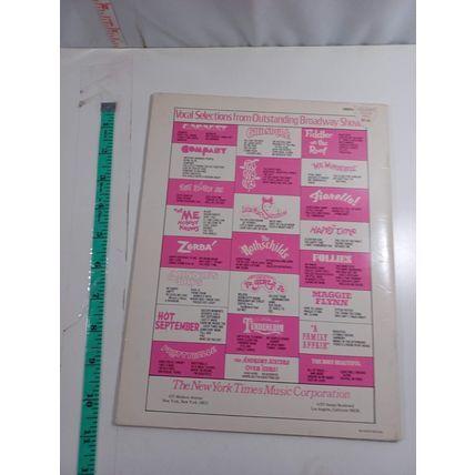 RARE Sheet Music Vocal Selections FIDDLER ON THE ROOF Jerry Bock Sheldon Harnick