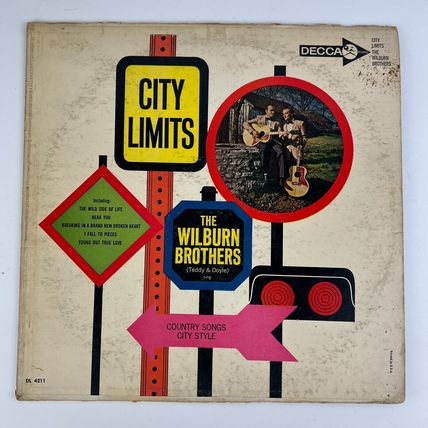 The Wilburn Brothers (Teddy & Doyle) – City Limits Vinyl LP Record Album DL-4211